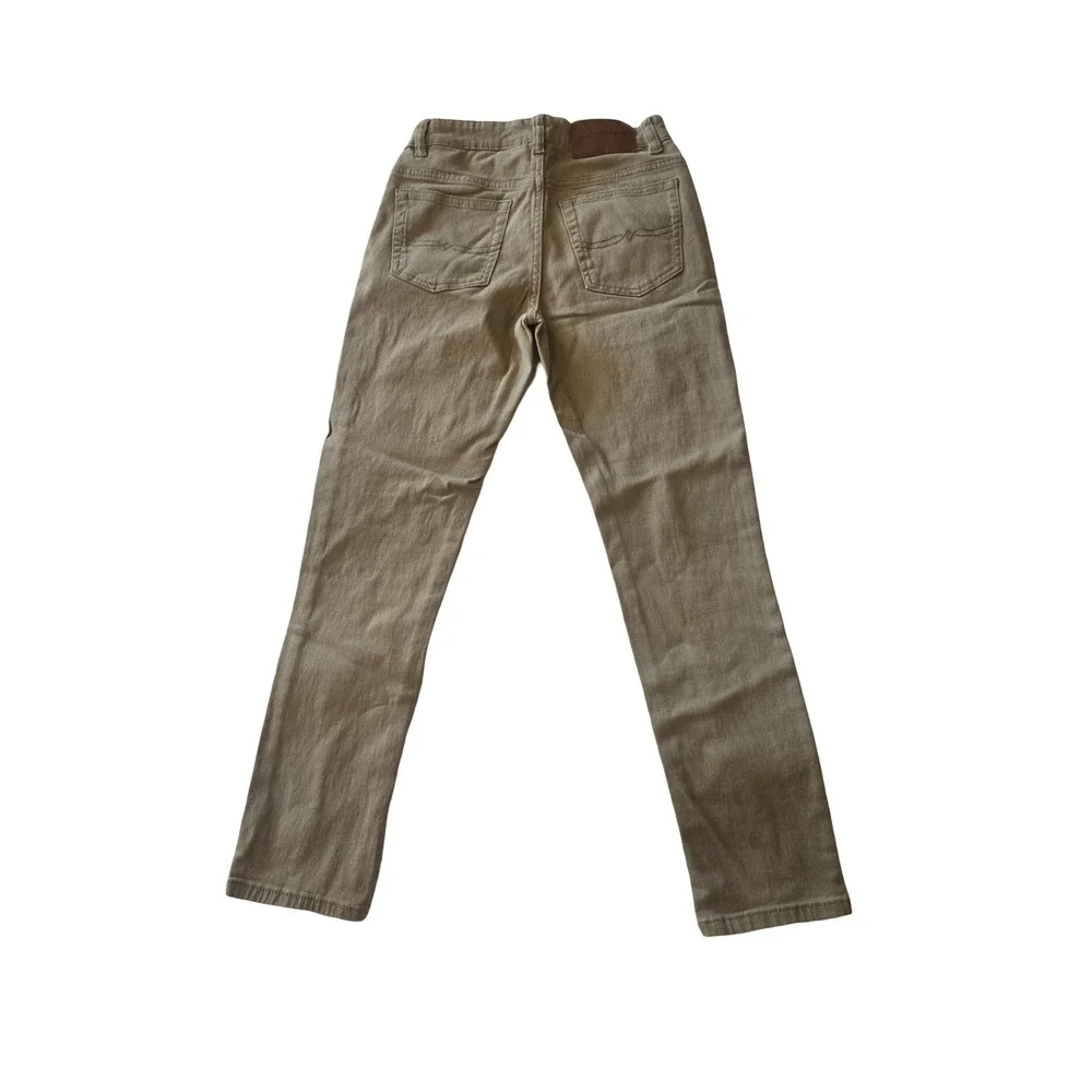 Lucky Brand Boys Authentic Skinny Stretch Khaki Pants Size 10 Adjustable Waist
